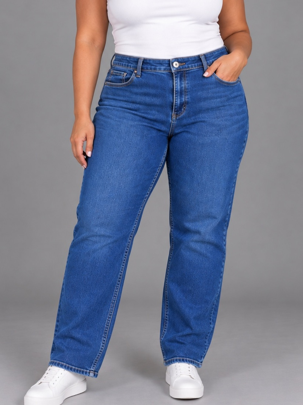Arizona Jean Company Mid-Rise Straight Leg Jeans - Blue